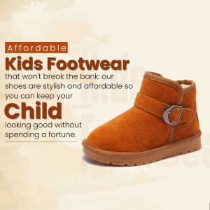 Kids Footwear business flyer