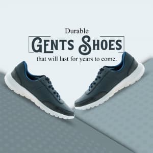 Gents Shoes marketing poster