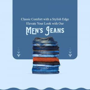 Men Jeans business flyer