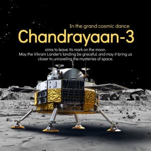Chandrayaan-3 Moon Landing marketing flyer
