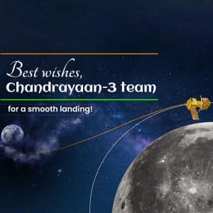 Chandrayaan-3 Moon Landing Social Media post