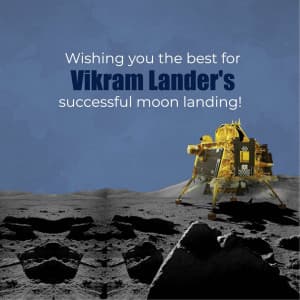 Chandrayaan-3 Moon Landing Instagram banner