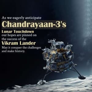 Chandrayaan-3 Moon Landing ad post