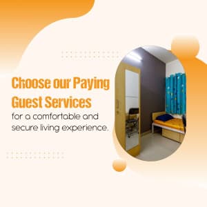 P.G. ( Paying Guest ) business flyer