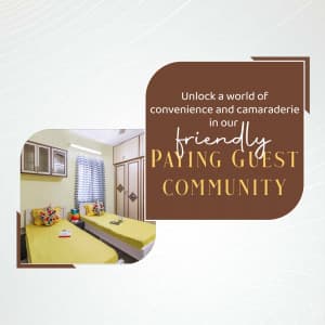 P.G. ( Paying Guest ) business banner