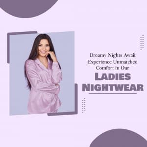 Women Nightwear promotional post