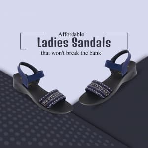 Ladies Sandal business flyer