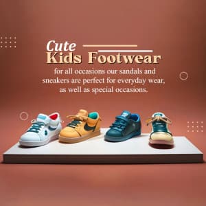 Kids Footwear marketing poster