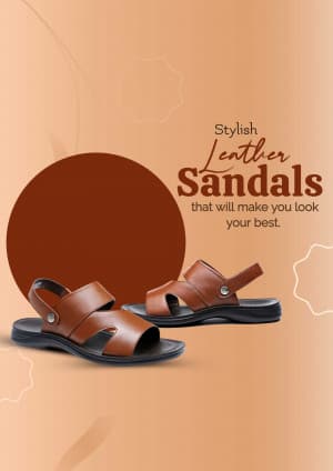 Leather Sandals marketing poster