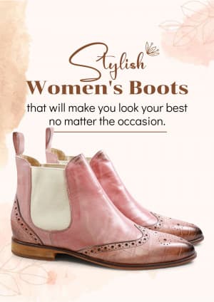 Women Boots business banner