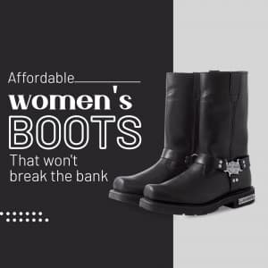 Women Boots business flyer