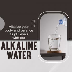 Alkaline Water marketing poster