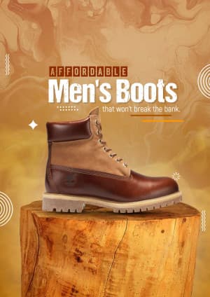Men Boots template