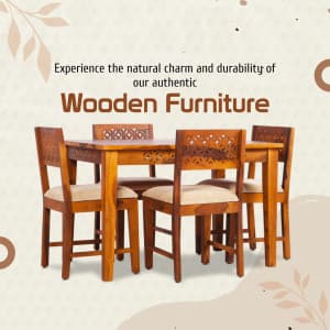 Wooden Furniture instagram post