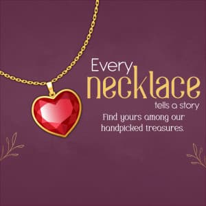 Necklace business flyer