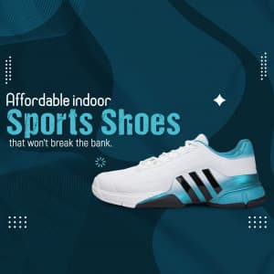 Indoor Sports Shoes marketing post