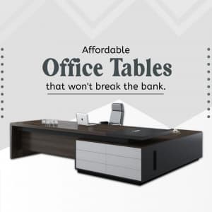 Office Table business banner