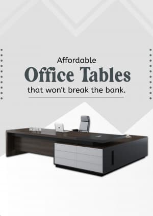Office Table business flyer