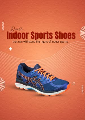 Indoor Sports Shoes template