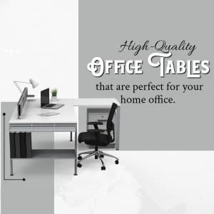 Office Table marketing poster