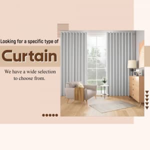 Curtains marketing poster