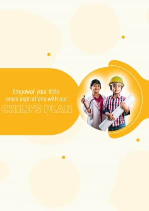 Child's Plan promotional template