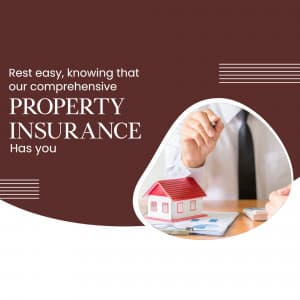 Property insurance marketing poster