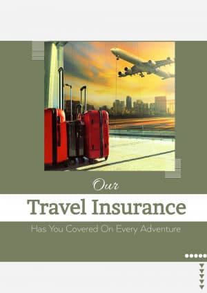 Travel insurance business banner