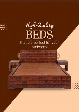 Bed promotional template