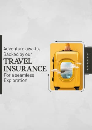 Travel insurance marketing poster