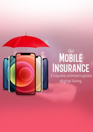 Mobile insurance promotional template