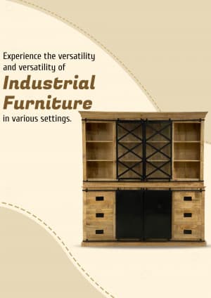 Industrial Furniture marketing poster