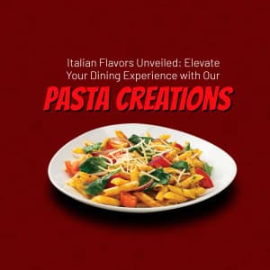 Noodles and Pasta marketing poster