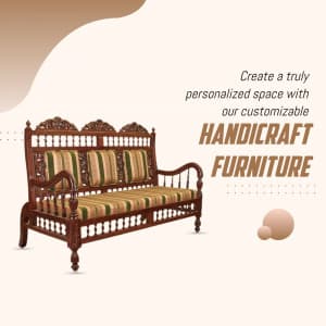 Handicraft Furniture business flyer