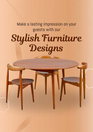 Hotel & Restaurant Furniture business flyer