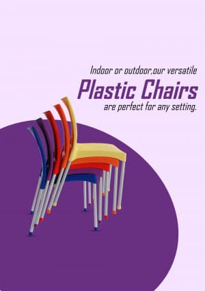 Plastic Chair marketing poster