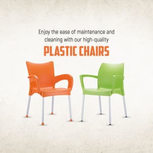 Plastic Chair promotional template