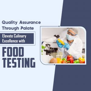 Food Testing promotional template