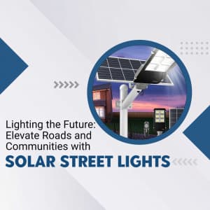 Solar Street Light business template