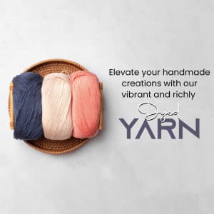 Yarn marketing poster