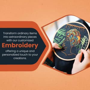 Embroidery template