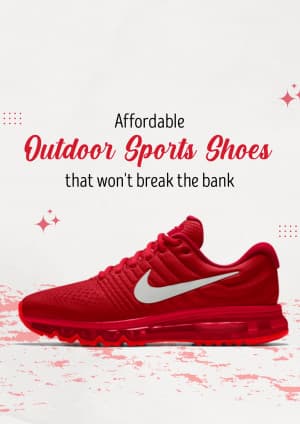 Outdoor Sports Shoes template