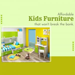 Kids Furniture promotional template