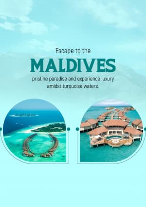 Maldives promotional poster