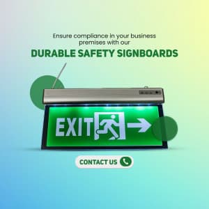 Sign Board  &  Name Plate promotional template