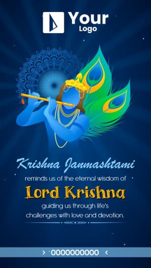 Importance of Janmashtami Instagram banner