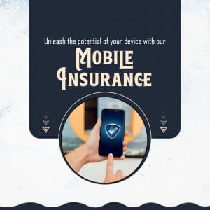 Mobile insurance promotional poster