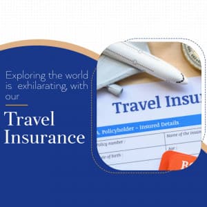 Travel insurance business flyer