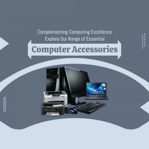 Computer Accessories marketing poster