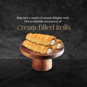 Cream Roll template